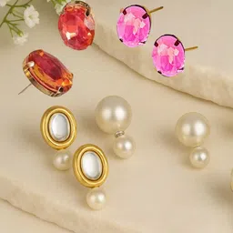 Anouk Women Fuchsia Earrings-picture-11