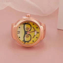 GC Jewelery Women Funny Nerd Emoji Dial Analogue Ring Watch-image-89