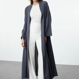 Trendyol V-Neck Longline Shrug-21