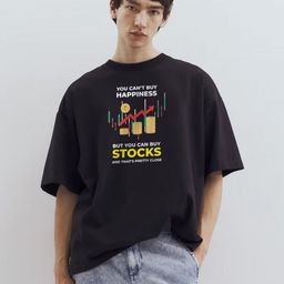 TOGS & TERRE Typography Printed Round Neck Oversized Organic Cotton T-shirt-picture-23