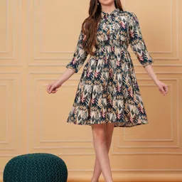 KALINI Women Geometric Printed Shirt Collar Top-picture-14