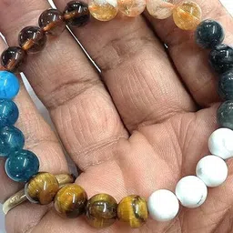 VIBESLE Unisex Artificial Beaded Ceramic Bracelet-image-32