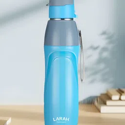 Larah by BOROSIL Blue & Grey Single Stainless Steel Colourblocked Water Bottle-picture-14