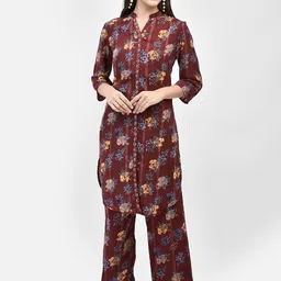 FFU Printed Three Quarter Sleeve Tunic & Trouser Co-Ords-picture-23