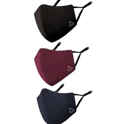 MASQ Pack Of 3 Pure Cotton Outdoor Masks-20