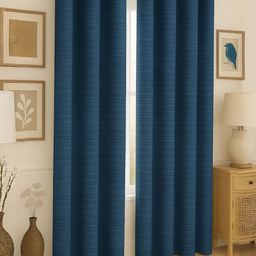 STITCHNEST Set of 2 Blue Solid 7 feet Curtain-image-68