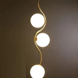 KINIS Gold-Toned And White Spherical Shaped Ceiling Lamp-picture-7
