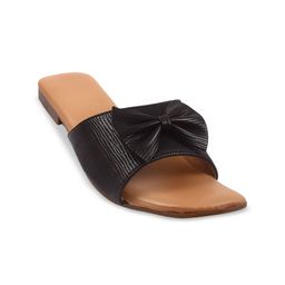 Bohekant Women Textured Party Open Toe Flats-13