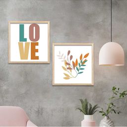 WALLLANE Brown Set of 2 Piece Wood Wall Paintings-picture-9