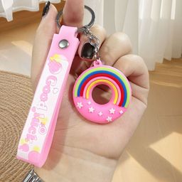 Flenzy Rainbow & Stars Donut Key Chain-image-6