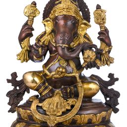 Exotic India Brown Religious Idol Showpiece-image-61