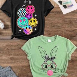 KEESOR Girls Pack Of 2 Cotton Tshirts-image-18