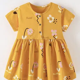 Xsole Girls Conversational Printed Gathered or Pleated Fit & Flare Dress-image-25