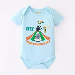 BLUSHES Infants Printed Pure Cotton Round Neck Bodysuit-image-85