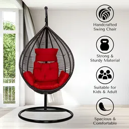 Swingzy Hammock Hanging Swing With Cushion image 5