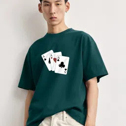 TOGS & TERRE Abstract Printed Oversized Organic Cotton T-shirt-image-61