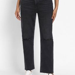 AMERICAN EAGLE OUTFITTERS Women Straight Fit Slash Knee Jeans-image-92