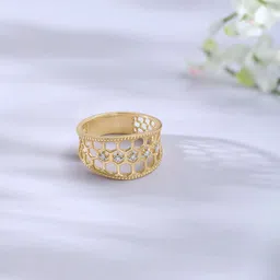 Mia by Tanishq Yellow Gold and Diamond Honey Glow Ring-image-71