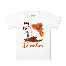 Arvesa Kids Typography Printed Extended Sleeves Applique T-shirt-picture-19