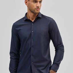 Snitch Men Smart Slim Fit Opaque Casual Shirt-image-85