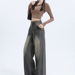StyleCast Women Comfort Wide Leg High-Rise Cotton Stretchable Jeans-image-37