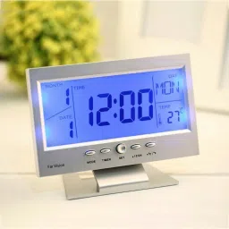 Digital Silver Clock-22