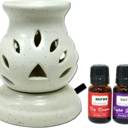 Electric Aroma Diffuser Set Round Shape Burner Fragrance:, Rosy Romance, English Lavender Diffuser Set-57