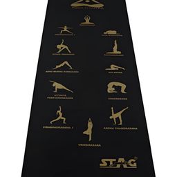 STAG GLOBAL Yoga Mantra Printed Rectangular Anti Skid Fitness & Sports Mat-35