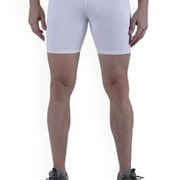 TroopLine Men Solid Slim Fit Mid-Rise Above Knee Sports Shorts-picture-17