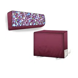 The Furnishing Tree Maroon Plastic Air Conditioner Cover-picture-50
