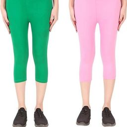100LUCK Girls Mid-Rise Capris - Pack Of 2-image-30