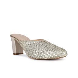 Inc 5 Women Embellished Ethnic High-Top Block Mules-image-42