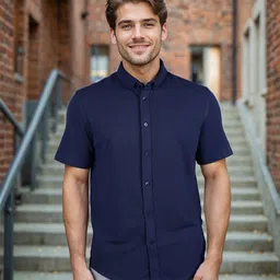 Celio Classic Regular Fit Opaque Cotton Casual Shirt-image-62