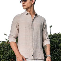 Thomas Scott Men Premium Slim Fit Horizontal Striped Spread Collar Casual Shirt-image-28