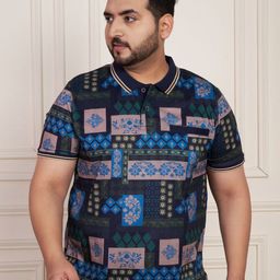 AUSTIVO Printed Polo Collar Short Sleeves T-shirt-image-31