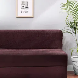 Solis Primus Comfort for all Coffee Brown Foam Fold Out Sofa Cum Bed-image-66