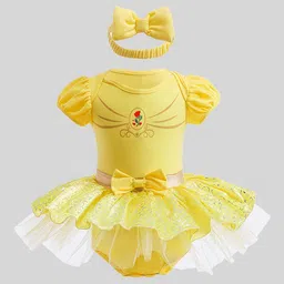 LULU & SKY Girls Puff Sleeve Bodysuits-picture-4