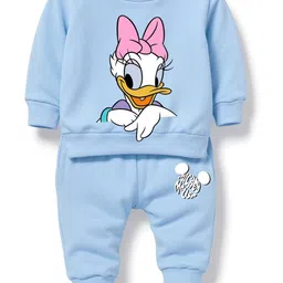 x2o Infants Daisy Duck Graphic Printed Round Neck Sweatshirt With Joggers-27