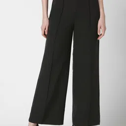 Van Heusen Woman Solid Regular Fit Formal Trousers-picture-0