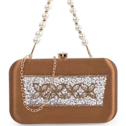 ADISA Women Embellished Shoulder Strap Box Clutch-image-90