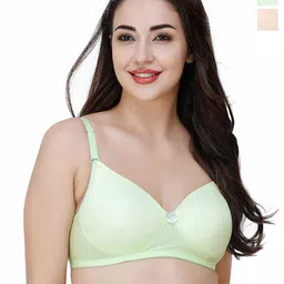 College Girl Pack Of 2Full Coverage Lightly Padded Underwired Push-Up Bra-image-43