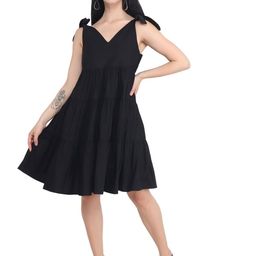 AUDRAPE Women Cotton Sleeveless Fit & Flare Dress-image-71