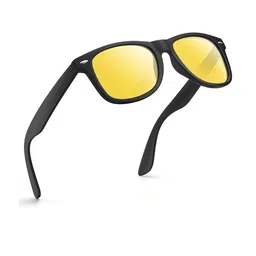 Arzonai Black Lens & Black Square Sunglasses With UV Protected Lens-6