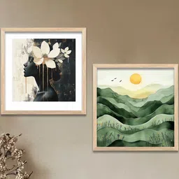 WALLLANE Set of 2 Modern Wood Wall Art-picture-12