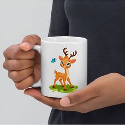 Mr UVD White & Brown Printed Ceramic Glossy Mugs Set of Cups and Mugs-image-17