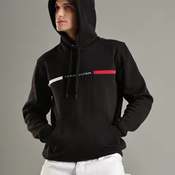 Tommy Hilfiger Men Logo Printed Hooded Pullover Sweatshirt-image-46