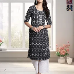 HERE&NOW Women Pack Of 3 Ethnic Motifs Printed Straight Kurta-50