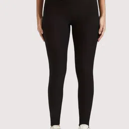 1TO FINITY Slim-Fit Warm Thick Fur Lined Winter Thermal Bottoms-picture-0