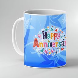 Keviv White & Blue Text or Slogans Printed Ceramic Glossy Mugs Set of Cups and Mugs-image-43