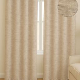 STITCHNEST Set of 2 Beige Solid 7 feet Curtain-image-69
